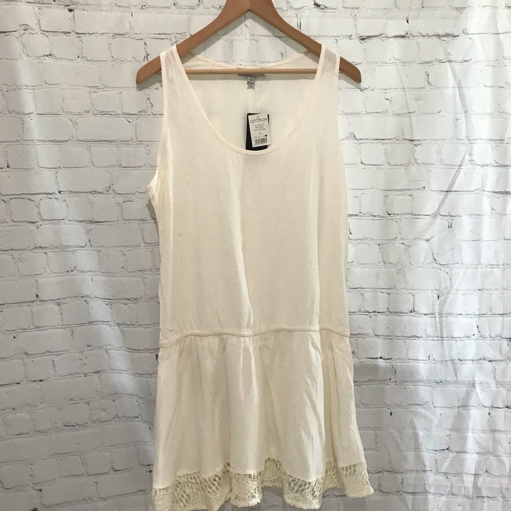 NWT Cotton on dress large crochet